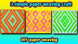 3 paper weaving tutorial, this simple paper weaving craft, paper weaving mat, weaving with paper