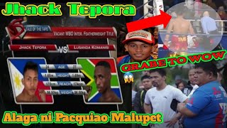 Jhack Tepora WBO Champion | Grabe bumitaw ng Suntok siya ang Alaga at bata ni Manny Pacquiao