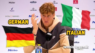 Jannik Sinner Speaks Italian & German at Press Conference