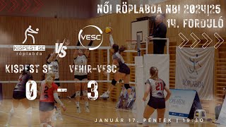 Röplabda NBI Liga 2024/25 | Kispest SE - Vehir-VESC 0-3 || MTVA engedélyével