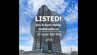 LISTED FOR LEASE!  30 Upper Mall Way 411A  BRAND NEW 1+Den with Parking!