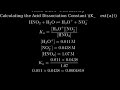 14.54b how to calculate the ka for hno2 from equilibrium concentrations