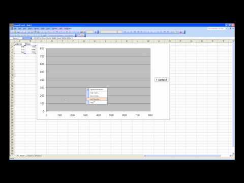 X-Y scatter plot in Excel 2003 X-Y scatter plot in Excel 2003