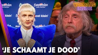 Johan over Songfestivalnummer Joost Klein: ’Je schaamt je dood dat hij Nederland vertegenwoordigt’