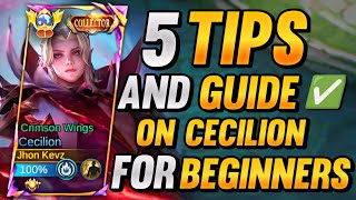 TOP GLOBAL CECILION 5 TIPS AND GUIDE FOR BEGINNERS | MASTER CECILION AFTER WATCHING THIS ✅