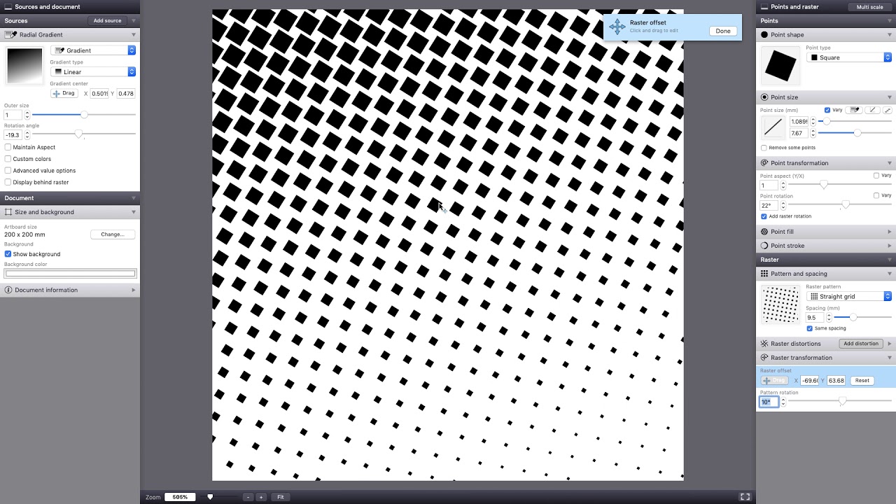 Vector Halftone Basics In Vectoraster 7 Youtube