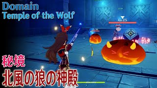 【原神】秘境攻略/モンド「北風の狼の神殿（Temple of the Wolf）」[Domain,Mondstadt]