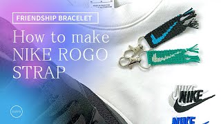 【friendship bracelets】NIKEロゴ ミサンガ ストラップの作り方