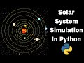 Stunning Solar System Simulation in Pygame | Python Space Simulation Tutorial + Subscriber Thanks