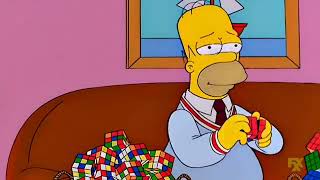 The Simpsons - Homer Plays With Rubik's Cubes