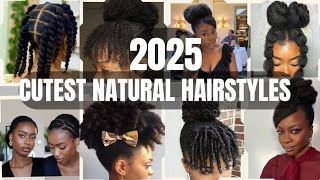 2025 SIMPLE \u0026 EASY NATURAL HAIRSTYLES ON 4C NATURAL HAIR/QUICK NATURAL HAIRSTYLES FOR ELEGANT LADIES