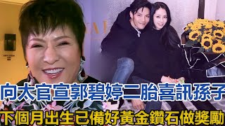 向太官宣郭碧婷二胎喜訊！孫子下個月出生，已備好黃金鑽石做獎勵#郭碧婷#陳嵐#向華強#向佐