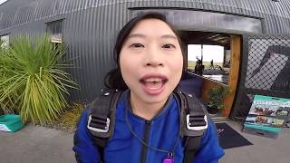 (147) Queenie Skydive experience at Taupo New Zealand 新西蘭陶波高空跳傘