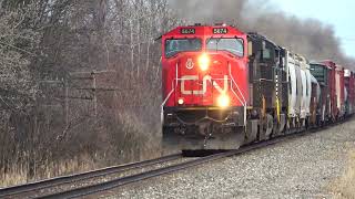 Giant 2 Mile Long CSX Stack Train! 2 Fast Canadian Pacific Trains Meet! Chasing Big NS Train + More!