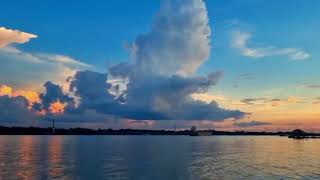 নদীর বুকে অসাধারণ সন্ধ্যা  Aesthetic Evening  #কীর্তন_খোলা_নদী