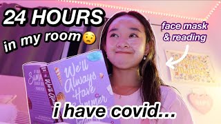 24 HOURS IN MY ROOM | i have covid… VLOG