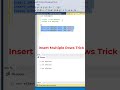 #SQL Trick to Insert Multiple Rows in a Single Query? #datascience #programming #coding #sqltutorial