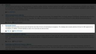 Types of Sources Newspapers