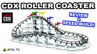 CDX Blocks Roller Coaster Review & Speed Build - LEGO Roller Coaster Alternative Set!