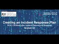 NCSC-Certified Cyber Incident Planning and Response - Creating a Cyber Incident Response Plan