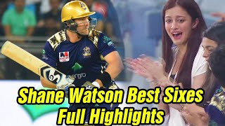 Shane Watson Best Sixes | Quetta Gladiators Vs Karachi Kings | Full Highlights | HBL PSL