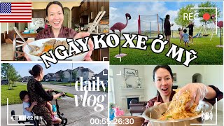 MỘT NGÀY Ở MỸ KHÔNG CÓ XE SẼ NHƯ THẾ NÀO? 😳|| ĂN GÌ Ở MỸ