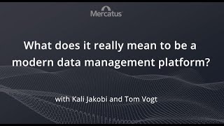 Modern Data Management...What does that mean?