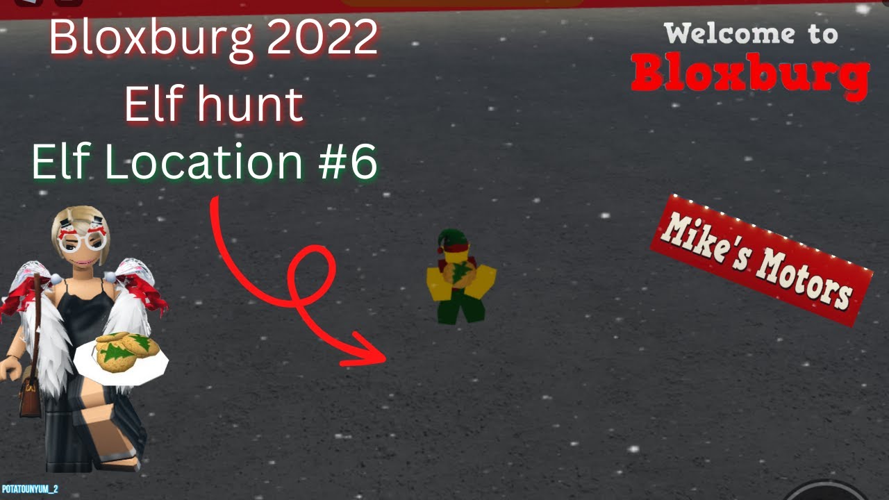 Bloxburg Elf Hunt 2022 | 6th Elf Location | Roblox Bloxburg - YouTube