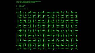 Recursive Backtracking Maze Generation with Pathfinding Implementation