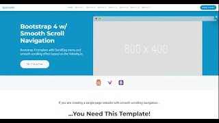 Bootstrap 4 generator example page
