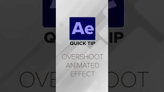 After Effects Quick Tips - Overshoot Keyframe Tutorial