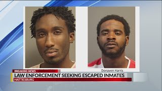 inmates escape.. hattiesburg on the look out