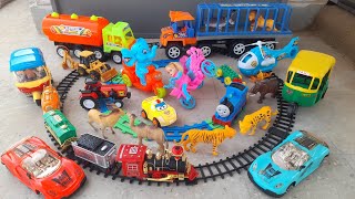 Gadi Wala cartoon helicopter ka toy monster trucks bulldozer cars dinosaur Animal pawpatrol