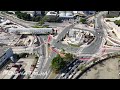 drone nas obras da estação santa marina da linha 6 laranja do metrô e redondezas são paulo