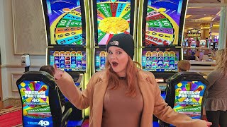 I Put $100 in 4 Wheel of Fortune Slot Machines in Las Vegas... Here's What Happened! 🔮