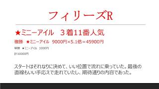 予想結果　中山牝馬S　金鯱賞　フィリーズR