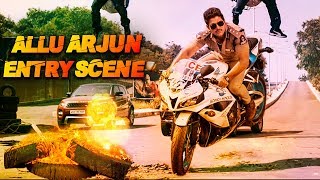 Allu Arjun's Entry Scene As Police Officer | Blockbuster Action & Fight Scene Of Allu Arjun | Action