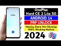 OnePlus Nord CE2 Lite 5G (CPH2381) Frp Bypass Android 14 (Without Pc).