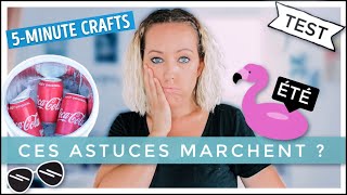 JE TESTE DES ASTUCES DIY POUR L'ÉTÉ (5-min Crafts) - Séverine Jenny