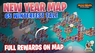 New Year Island Map. Full mysterious island maps with rewards. Hero-Wars: Dominion Era