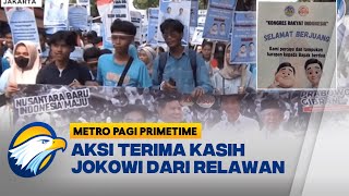 Aksi Terima Kasih Relawan Prabowo-Gibran Untuk Presiden Jokowi