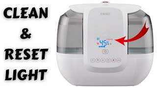 HoMedics Humidifier Clean and reset light