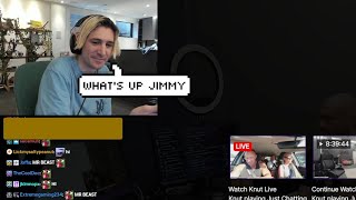 MrBeast Calls xQc on Stream