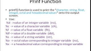 C Tutorial 31 : Scanf & Printf function in C Programming in hindi
