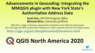 Advancements in Geocoding: Integrating the MMQGIS plugin with New York State’s Authoritative Address