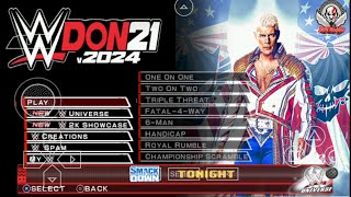 WWE 2K24 V4 PSP New Game By @DONModder For PPSSPP Emulator On Android Mobile Device  | Gameplay