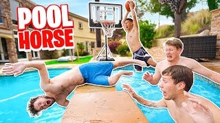 CRAZIEST Pool Basketball Trickshot Horse!