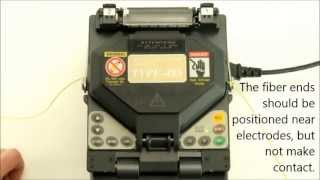 Splicing with a Sumitomo Type 45s Fusion Splicer