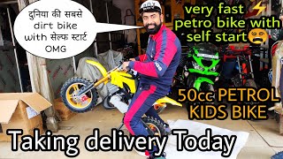 2020 bs6 🤣 | Taking Delivery of New 50cc Mini Petrol Dirt Bike Unboxing Installation | petro bike 😘