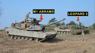 How Germany Leopard 2 Tanks Compare to U.S. M1 Abrams